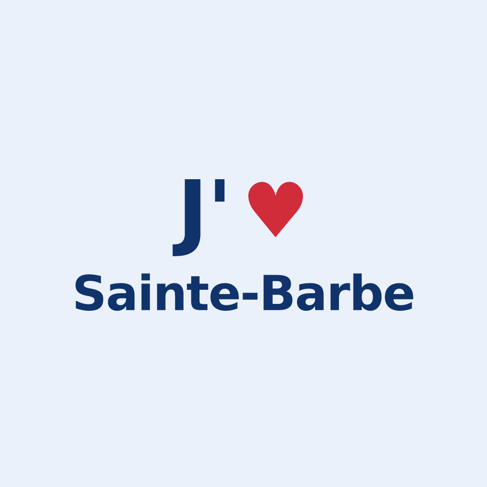 Sticker personnalisé Sainte-Barbe — design J'aime Sainte-Barbe
