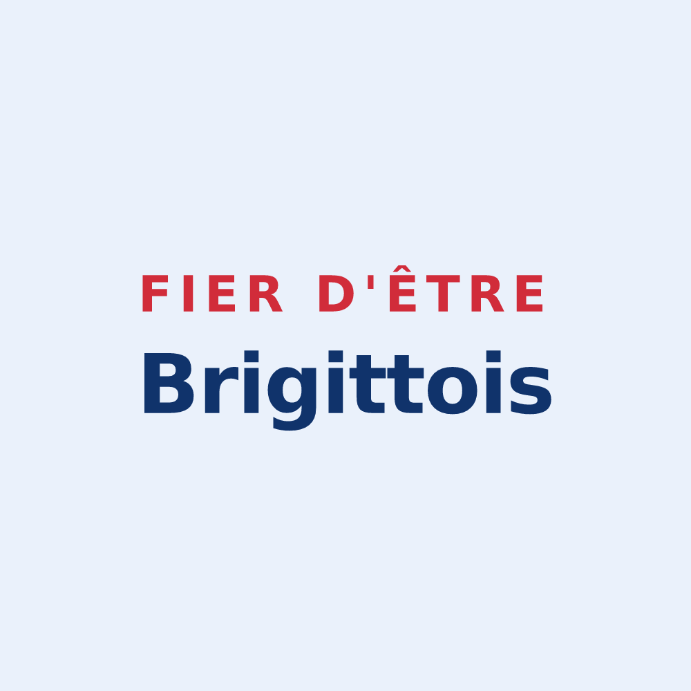 Sticker « Fier d'être Brigittois » — design pour Sainte-Brigitte