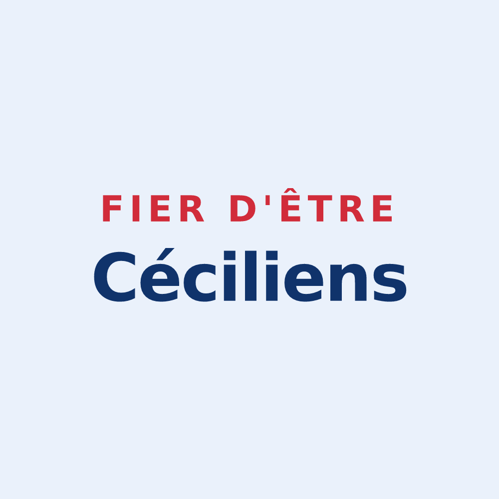 Sticker « Fier d'être Céciliens » — design pour Sainte-Cécile