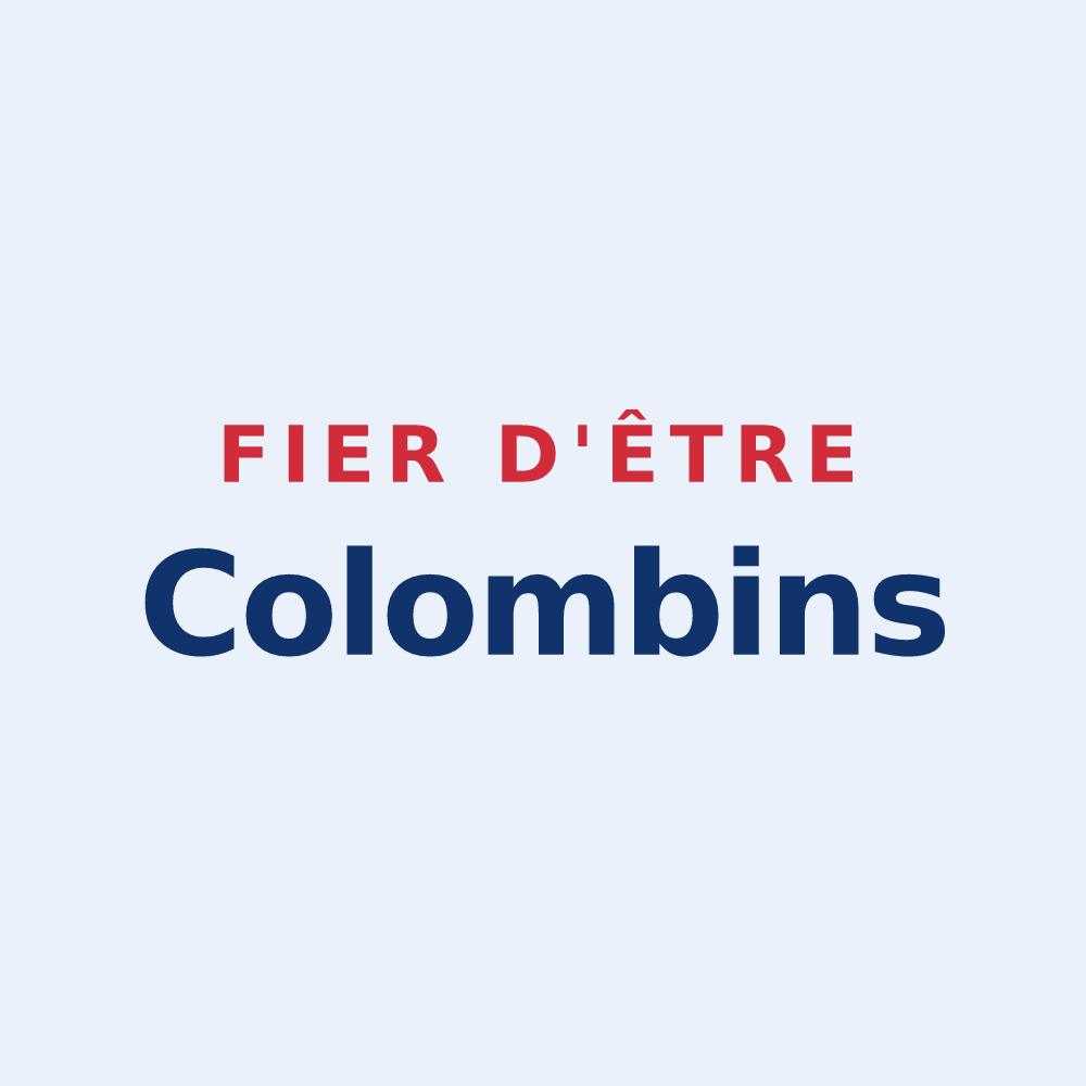 Sticker « Fier d'être Colombins » — design pour Sainte-Colombe
