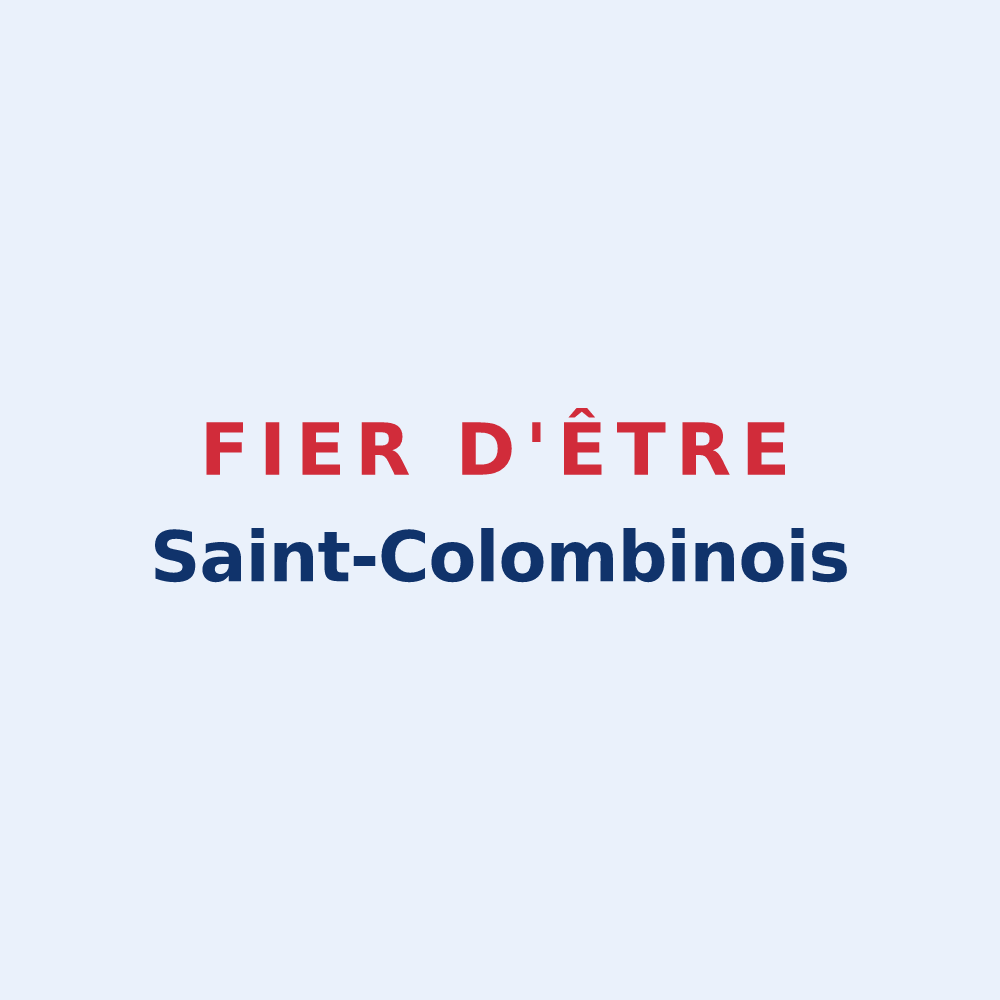 Sticker « Fier d'être Saint-Colombinois » — design pour Sainte-Colombe