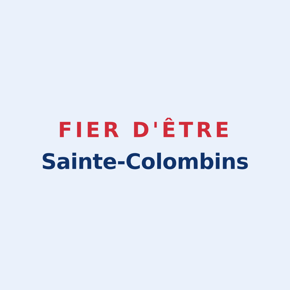 Sticker « Fier d'être Sainte-Colombins » — design pour Sainte-Colombe-en-Bruilhois
