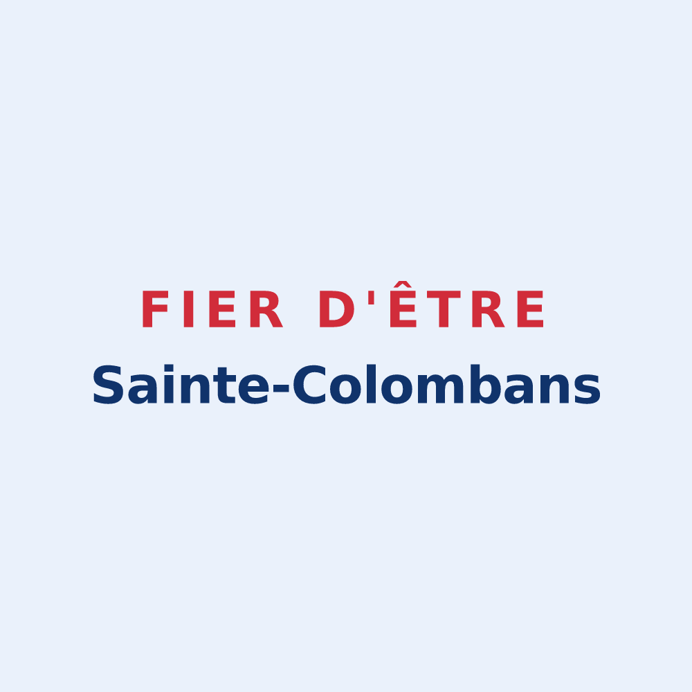 Sticker « Fier d'être Sainte-Colombans » — design pour Sainte-Colombe-la-Commanderie