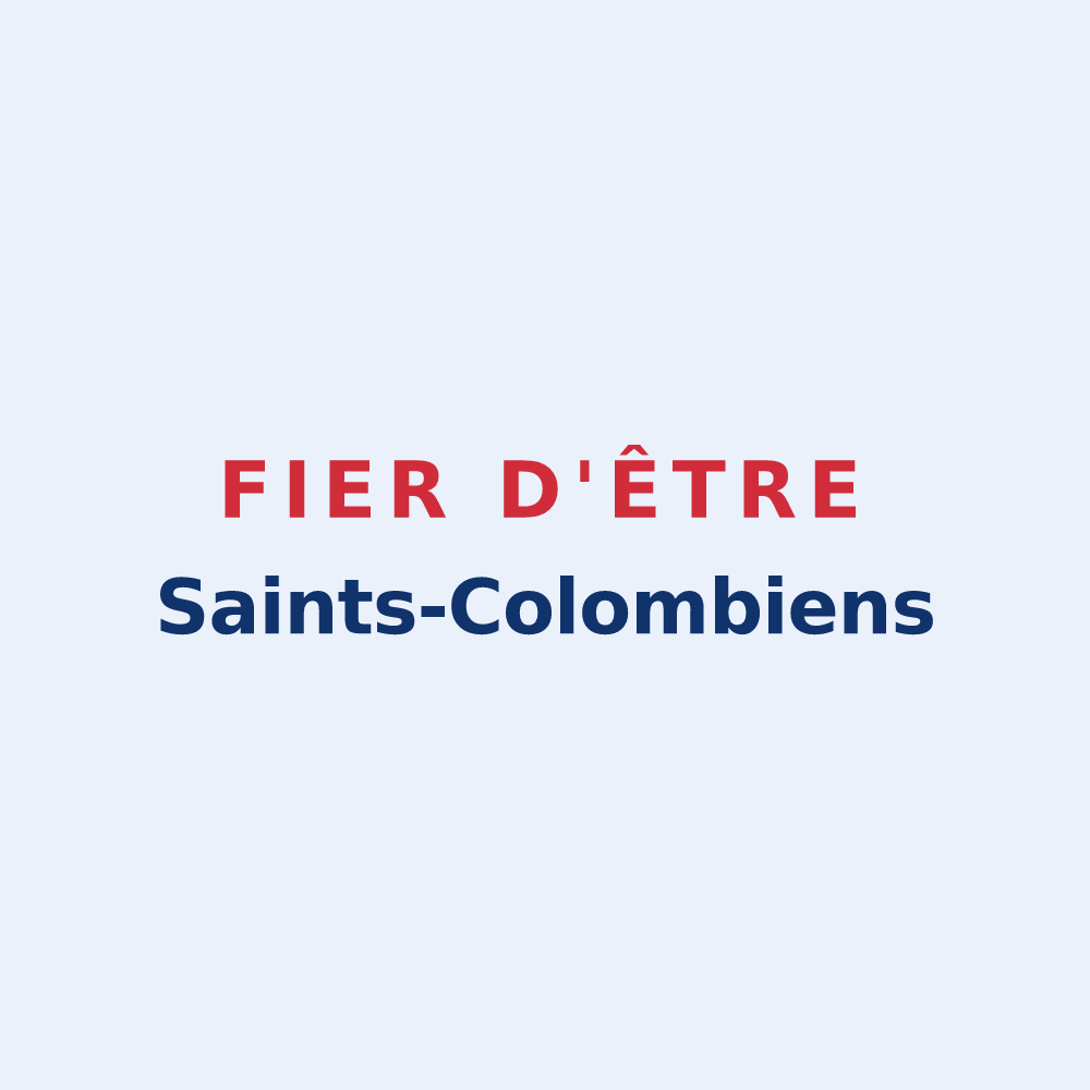 Sticker « Fier d'être Saints-Colombiens » — design pour Sainte-Colome