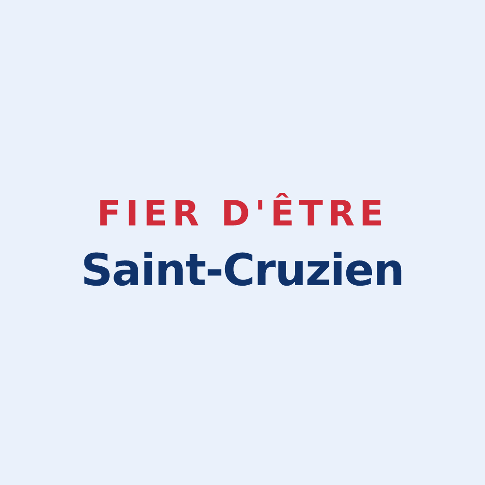 Sticker « Fier d'être Saint-Cruzien » — design pour Sainte-Croix