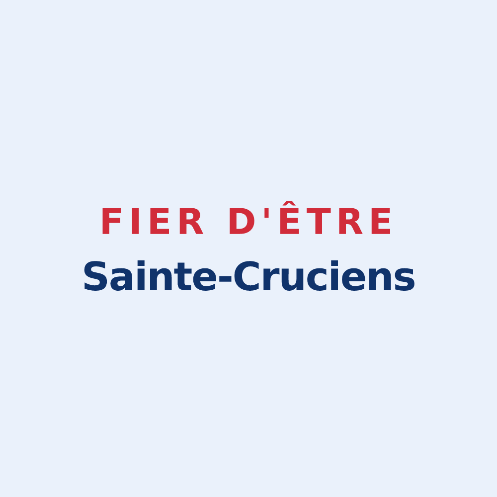 Sticker « Fier d'être Sainte-Cruciens » — design pour Sainte-Croix