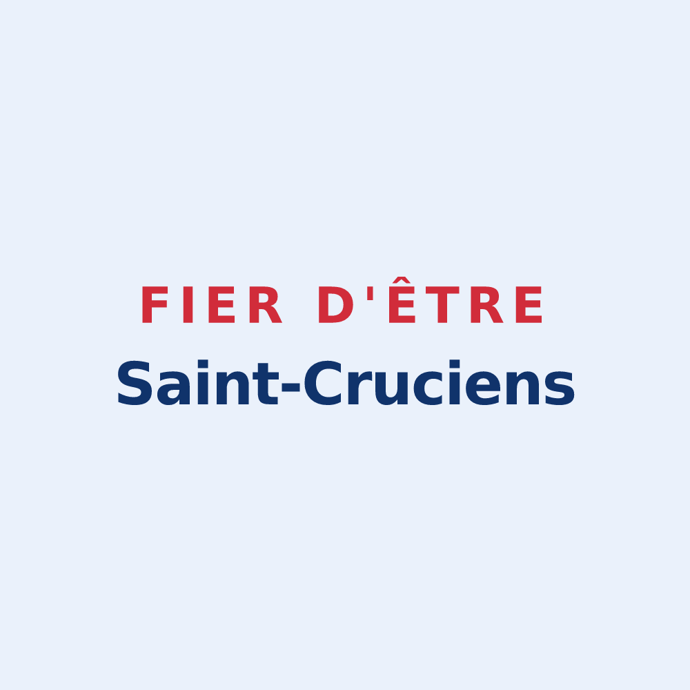 Sticker « Fier d'être Saint-Cruciens » — design pour Sainte-Croix-sur-Mer