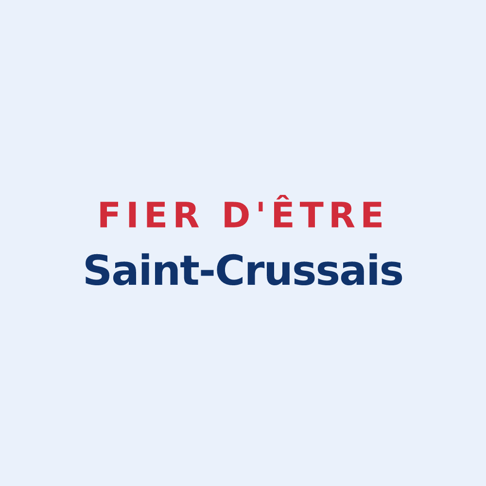 Sticker « Fier d'être Saint-Crussais » — design pour Sainte-Croix-Vallée-Française