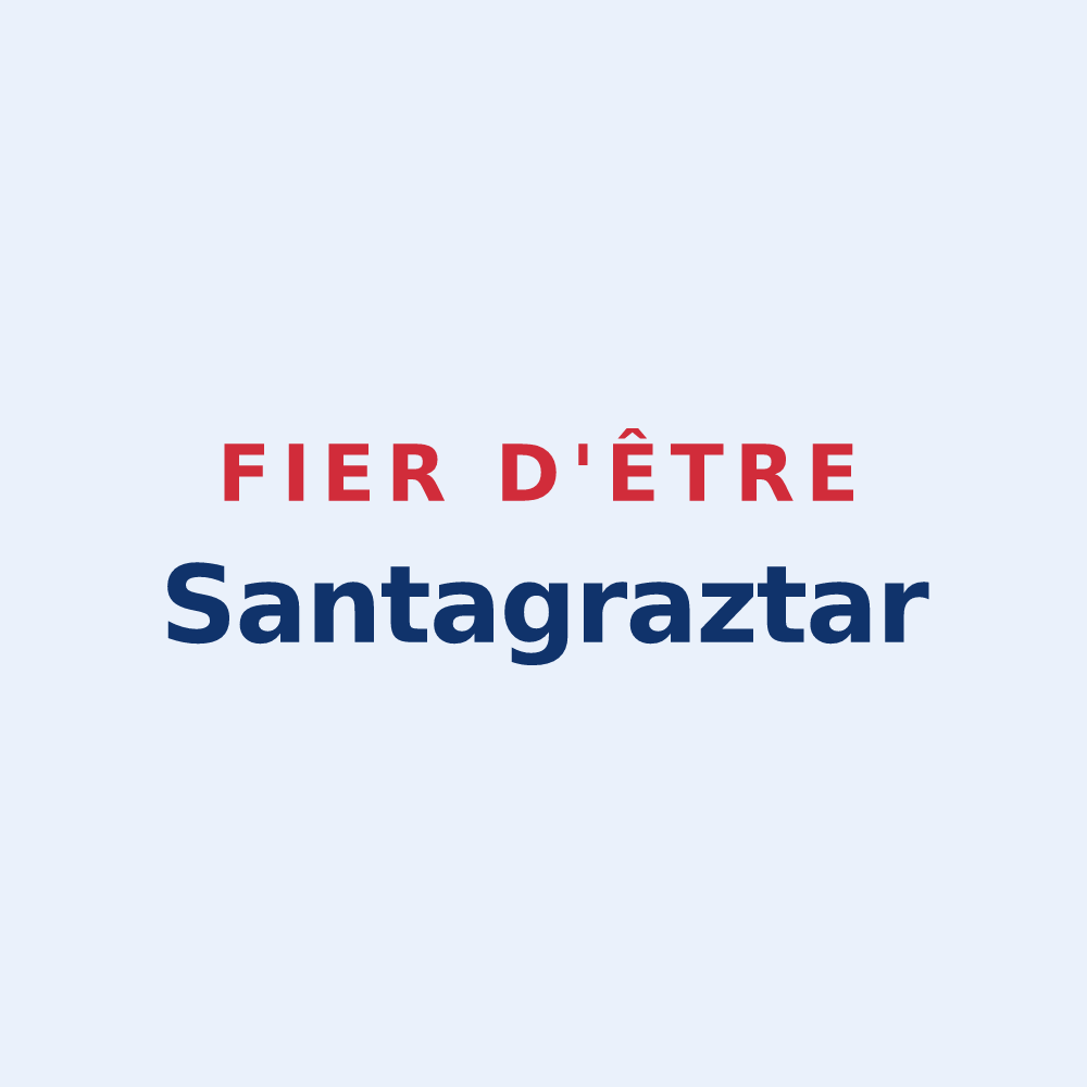 Sticker « Fier d'être Santagraztar » — design pour Sainte-Engrâce