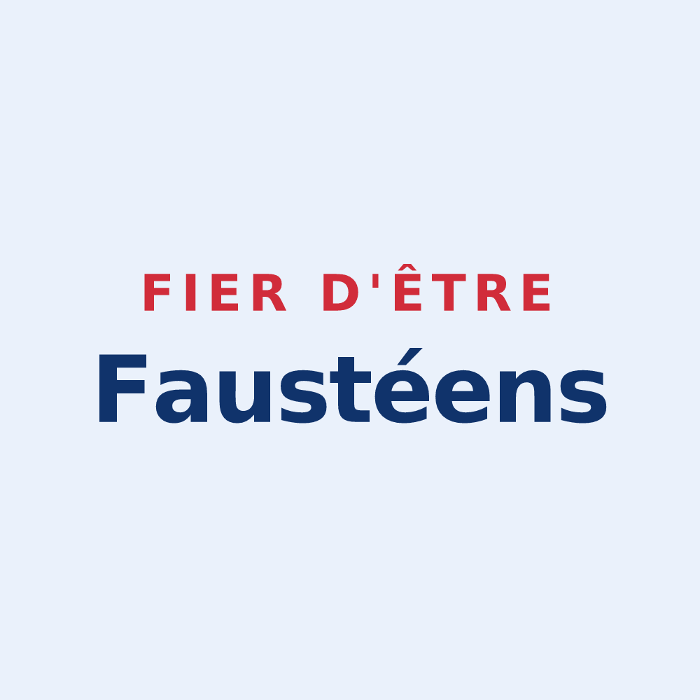 Sticker « Fier d'être Faustéens » — design pour Sainte-Fauste