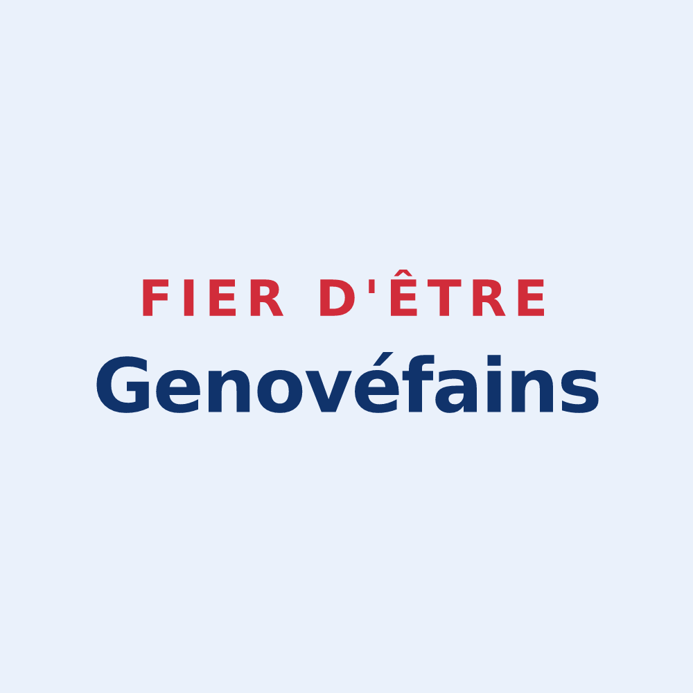Sticker « Fier d'être Genovéfains » — design pour Sainte-Geneviève