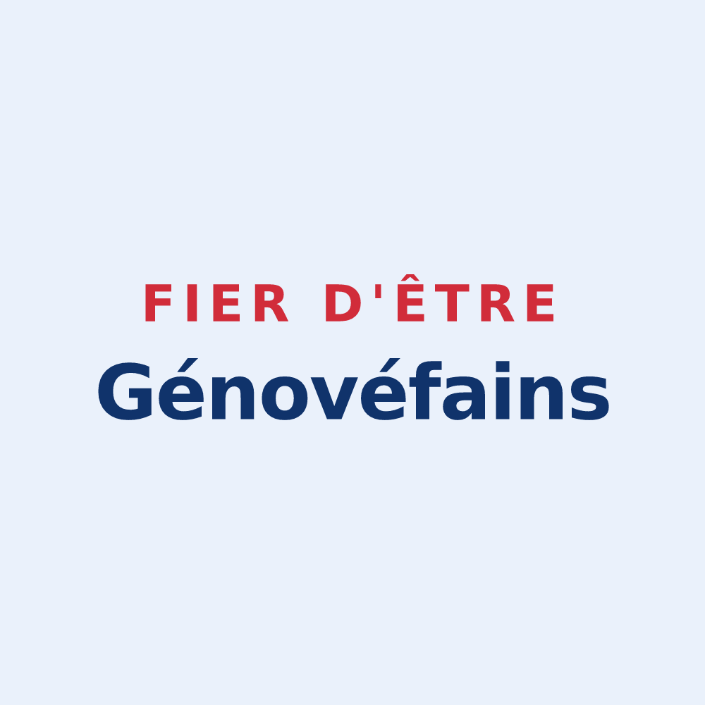 Sticker « Fier d'être Génovéfains » — design pour Sainte-Geneviève