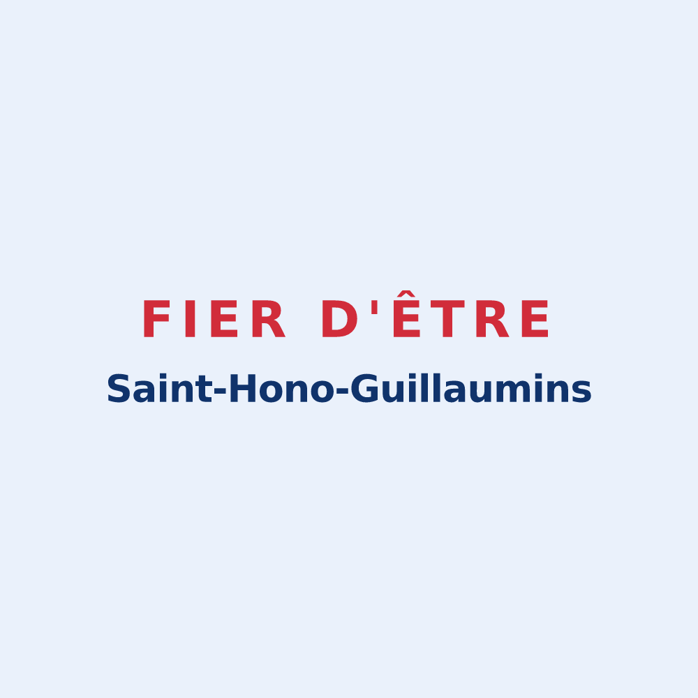 Sticker « Fier d'être Saint-Hono-Guillaumins » — design pour Sainte-Honorine-la-Guillaume