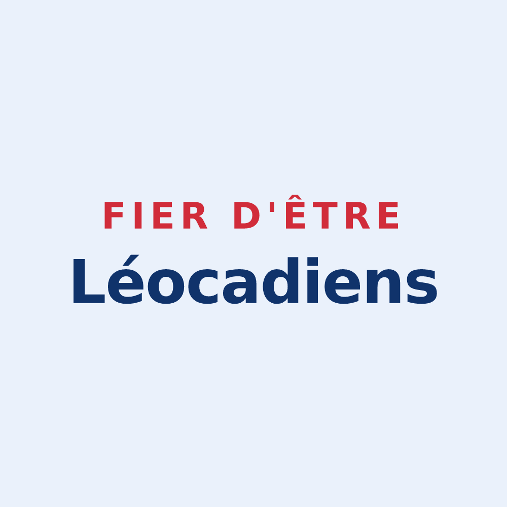 Sticker « Fier d'être Léocadiens » — design pour Sainte-Léocadie