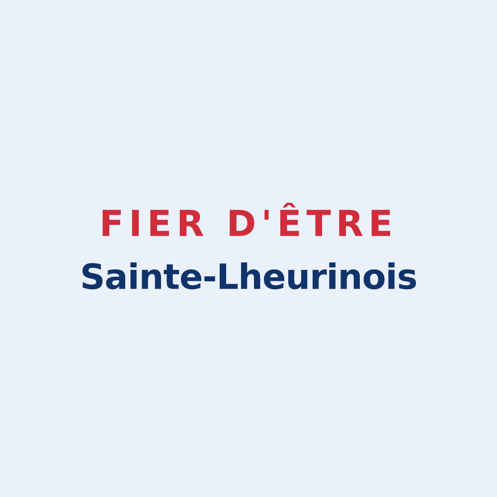 Sticker « Fier d'être Sainte-Lheurinois » — design pour Sainte-Lheurine