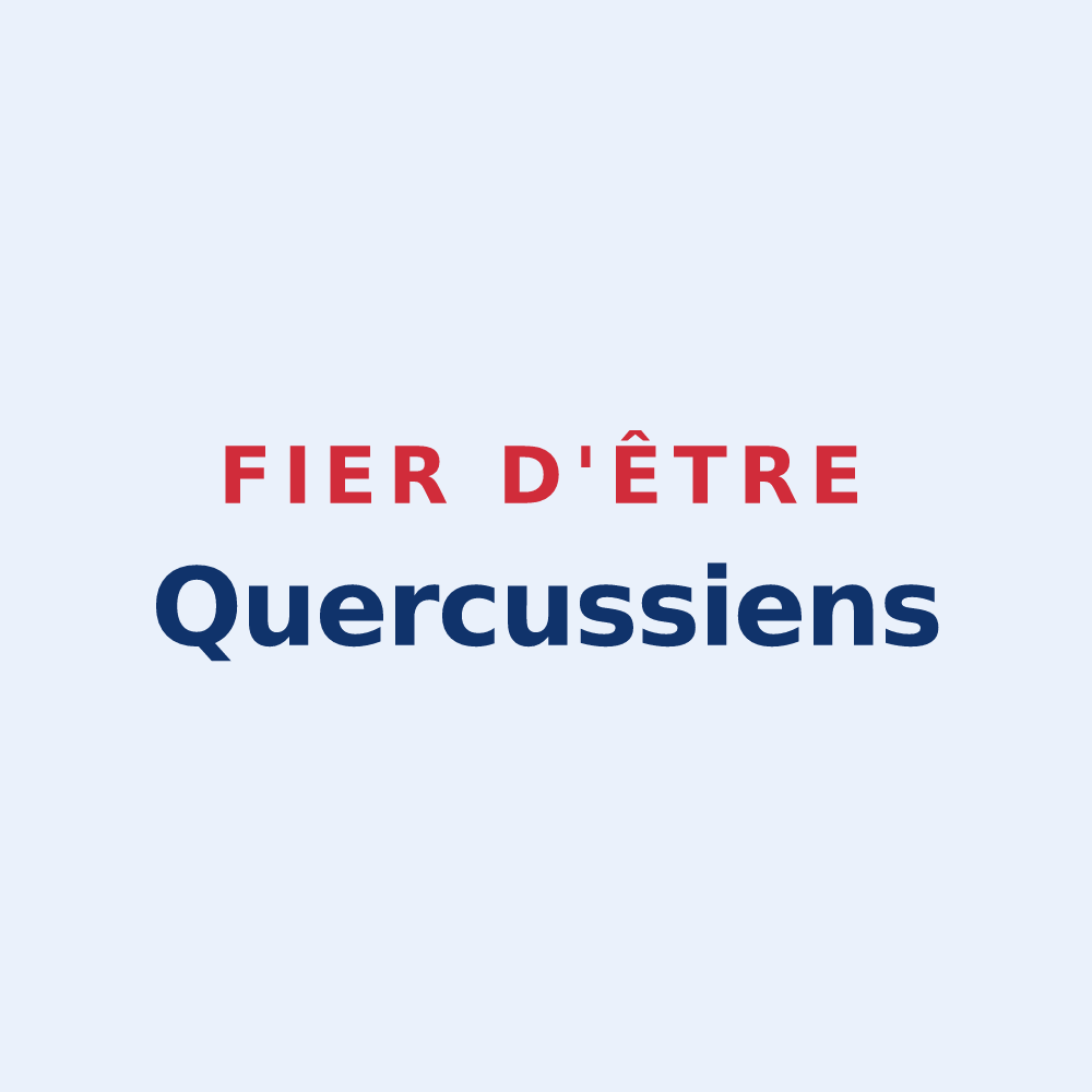 Sticker « Fier d'être Quercussiens » — design pour Sainte-Marie-aux-Chênes