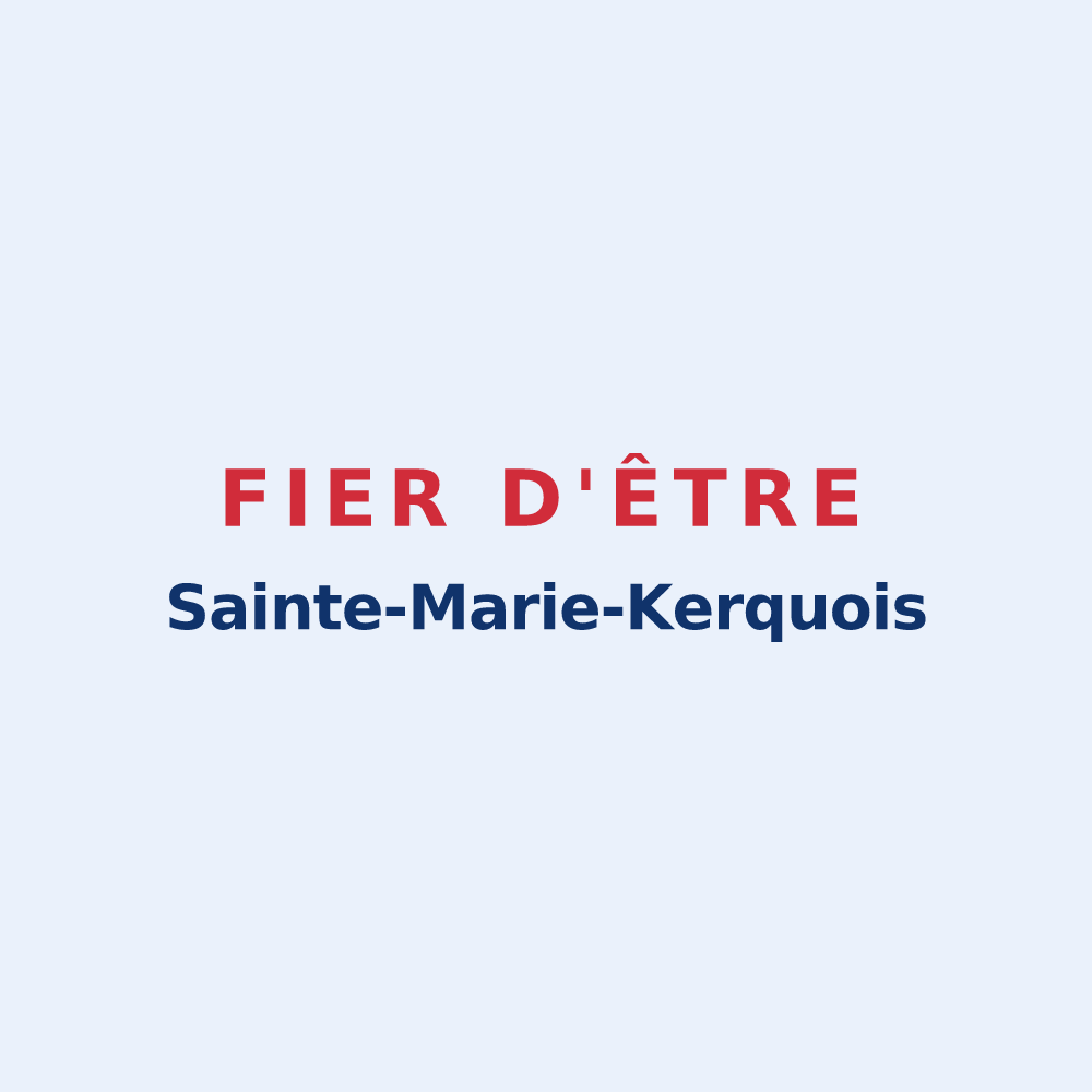 Sticker « Fier d'être Sainte-Marie-Kerquois » — design pour Sainte-Marie-Kerque