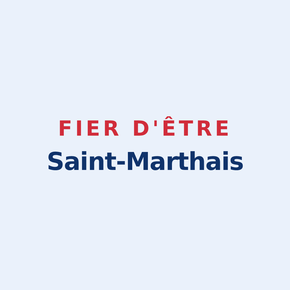 Sticker « Fier d'être Saint-Marthais » — design pour Sainte-Marthe