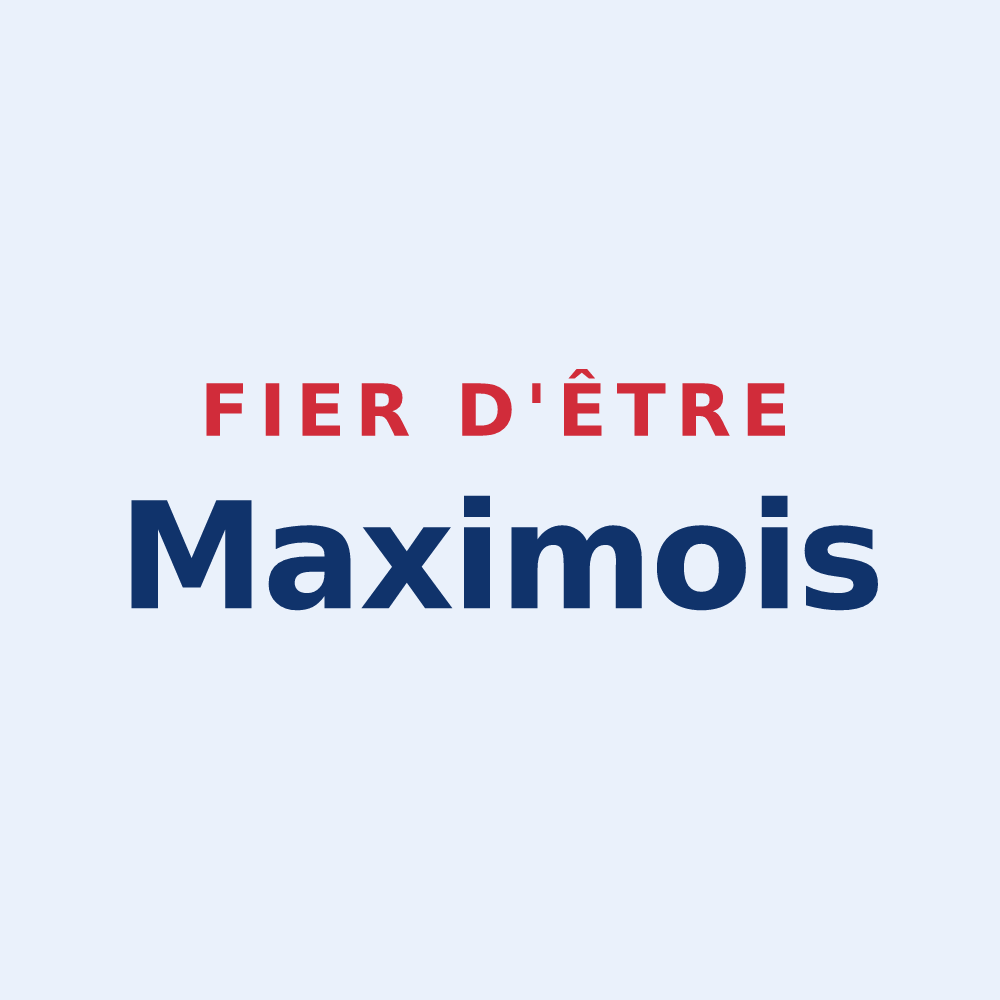 Sticker « Fier d'être Maximois » — design pour Sainte-Maxime