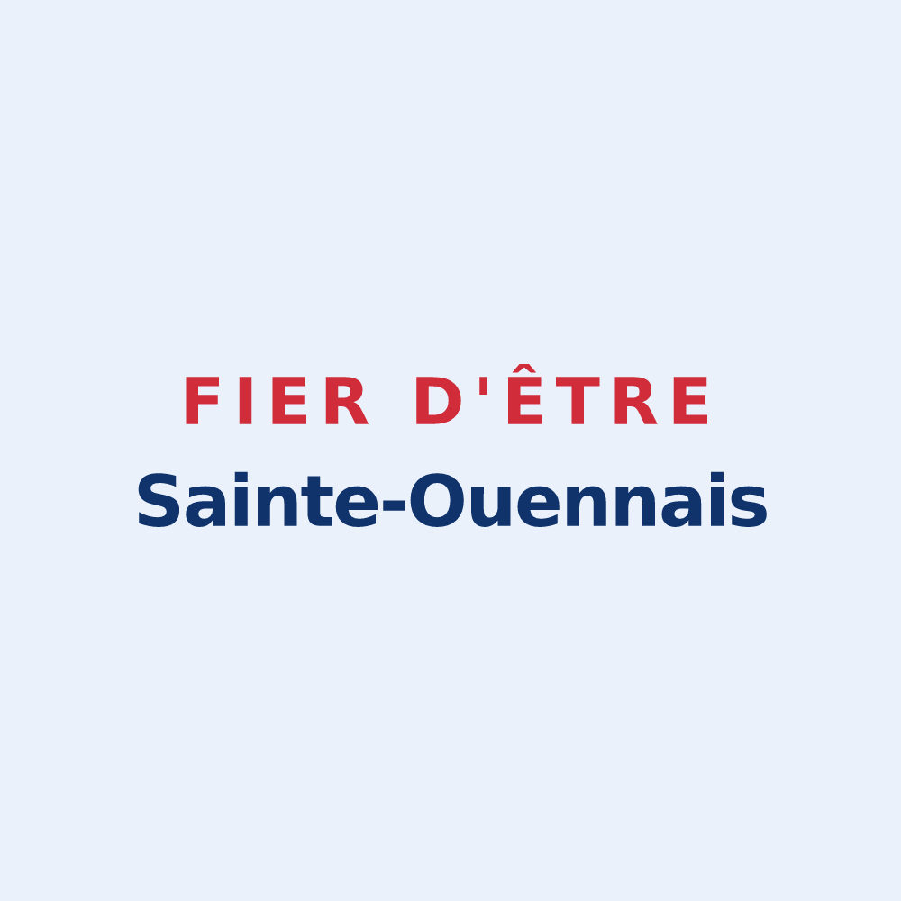 Sticker « Fier d'être Sainte-Ouennais » — design pour Sainte-Ouenne