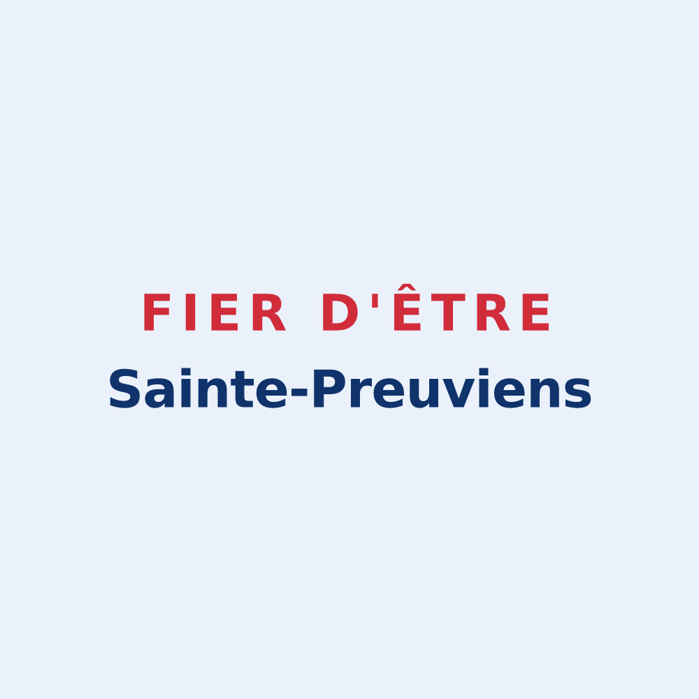Sticker « Fier d'être Sainte-Preuviens » — design pour Sainte-Preuve