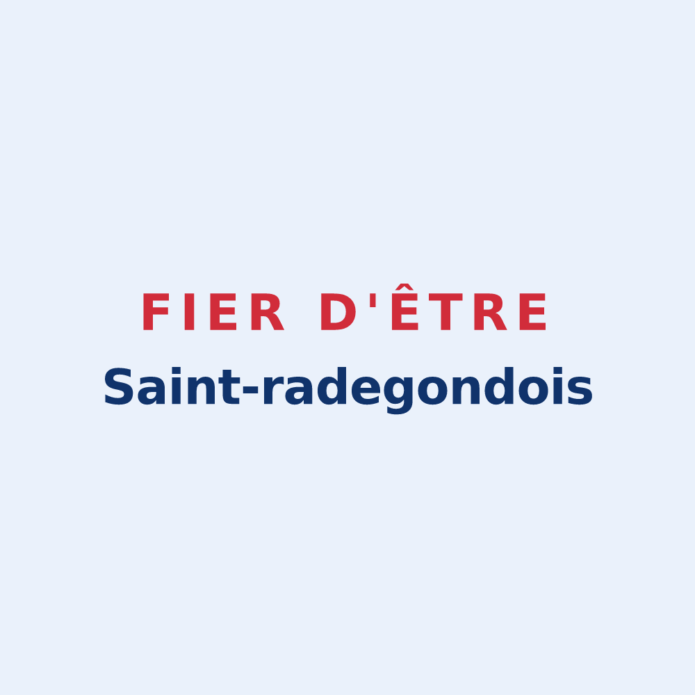 Sticker « Fier d'être Saint-radegondois » — design pour Sainte-Radegonde