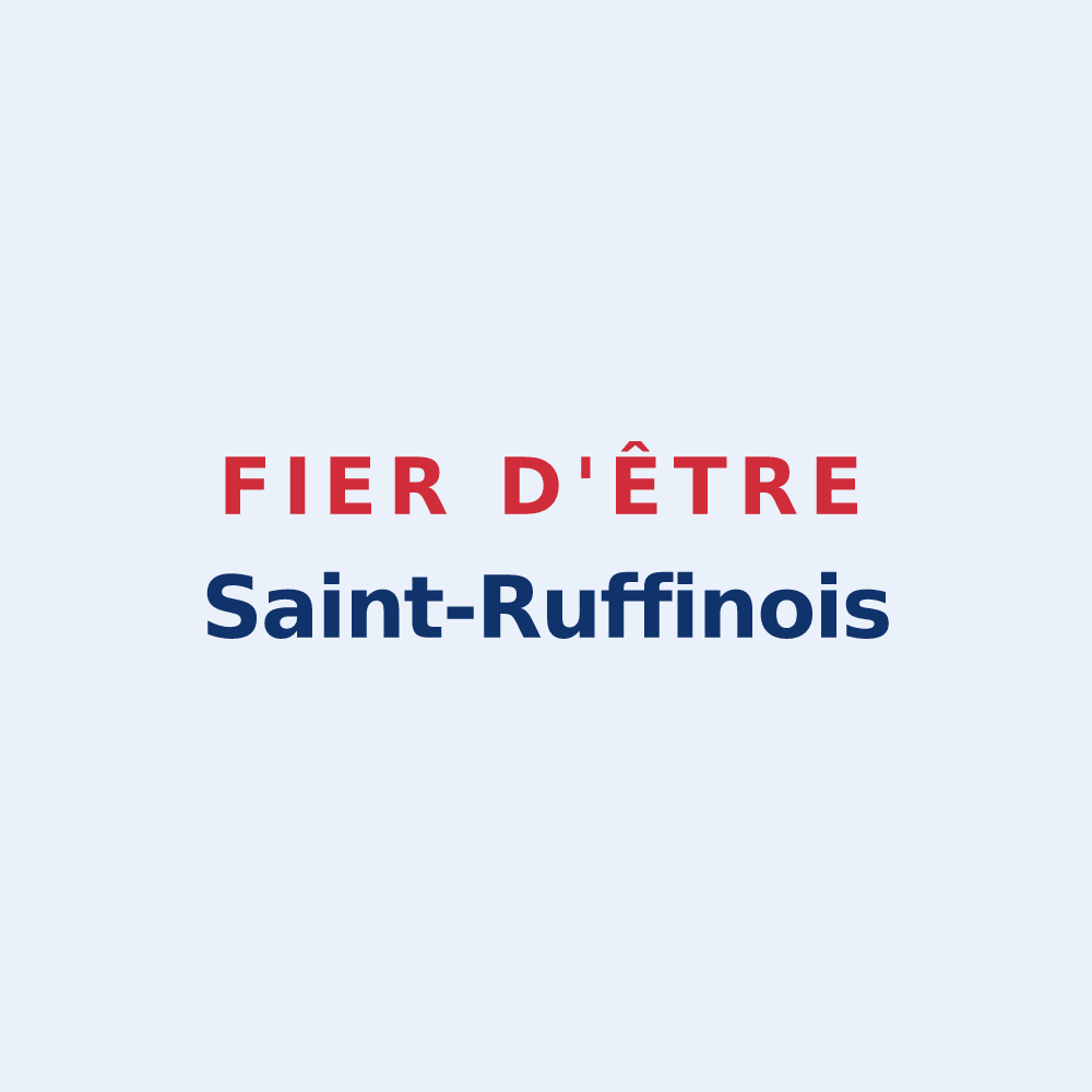 Sticker « Fier d'être Saint-Ruffinois » — design pour Sainte-Ruffine