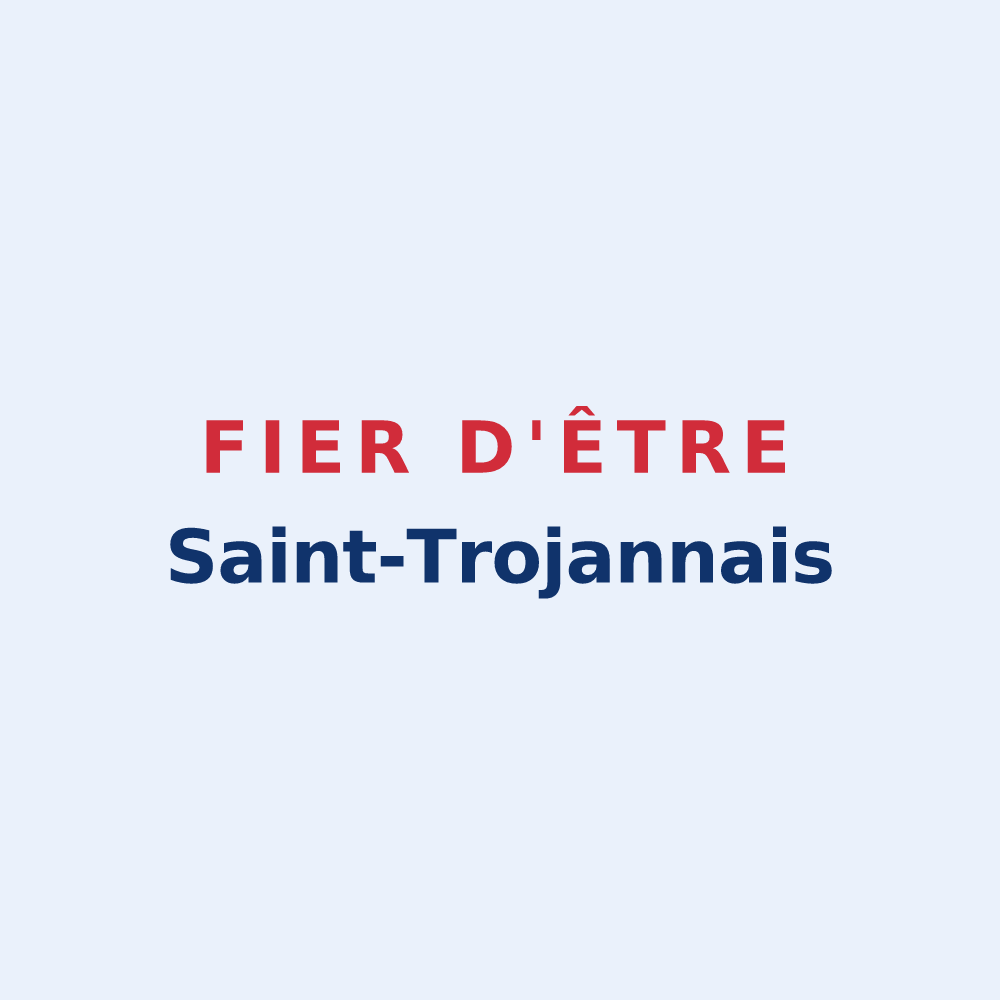 Sticker « Fier d'être Saint-Trojannais » — design pour Sainte-Trie