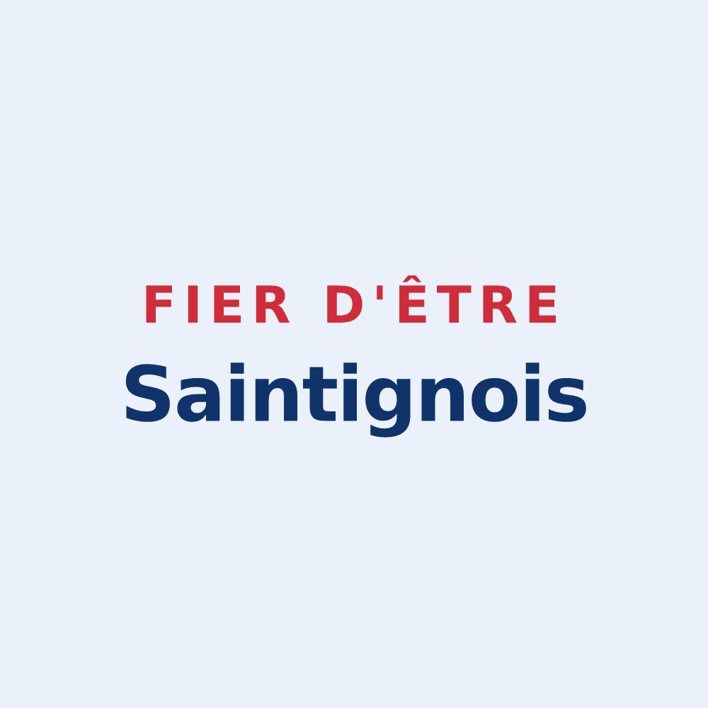 Sticker « Fier d'être Saintignois » — design pour Saintigny