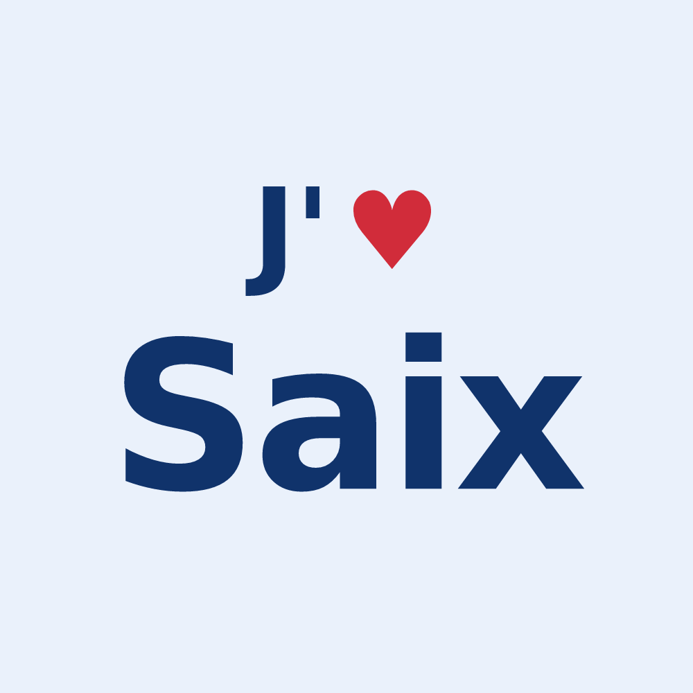 Sticker personnalisé Saix — design J'aime Saix