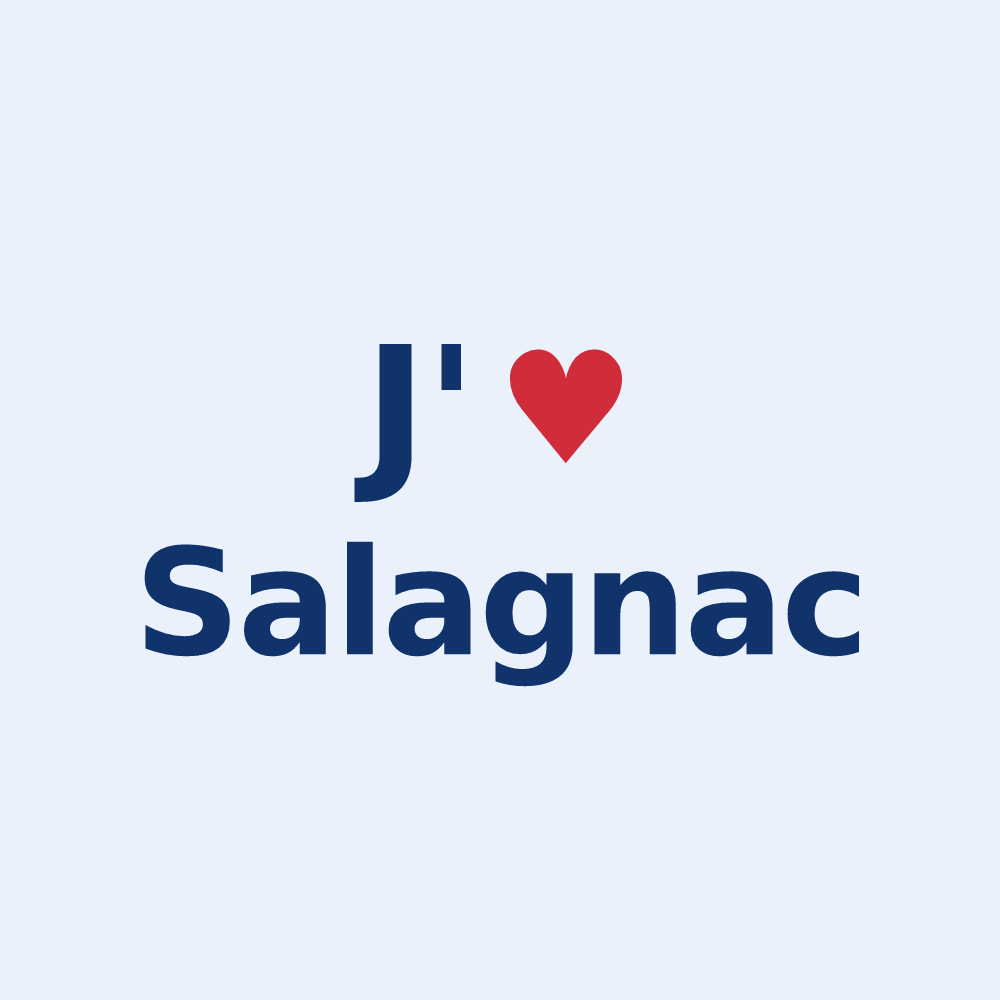 Sticker personnalisé Salagnac — design J'aime Salagnac
