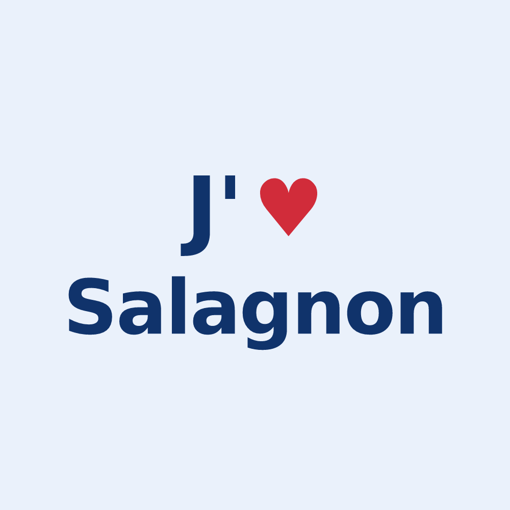 Sticker personnalisé Salagnon — design J'aime Salagnon