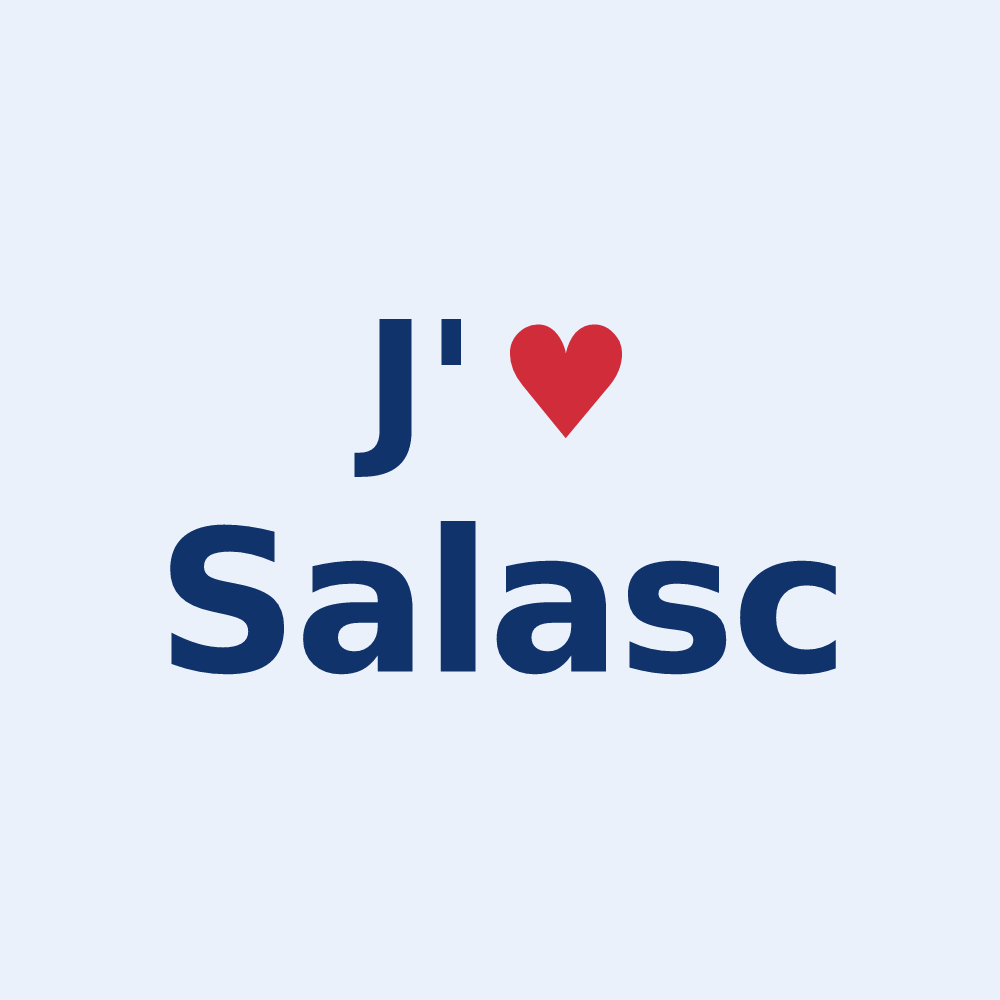 Sticker personnalisé Salasc — design J'aime Salasc