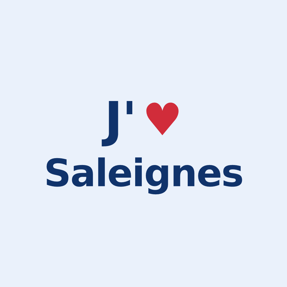 Sticker personnalisé Saleignes — design J'aime Saleignes