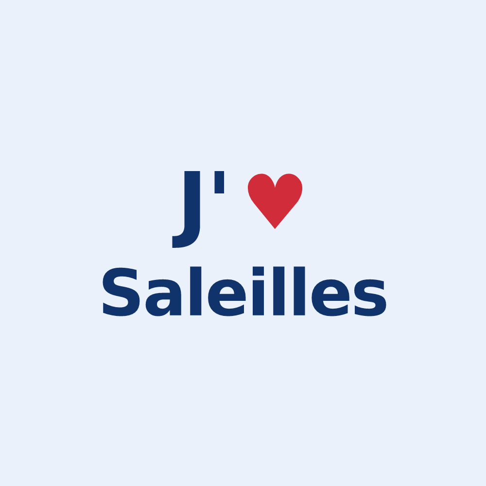 Sticker personnalisé Saleilles — design J'aime Saleilles