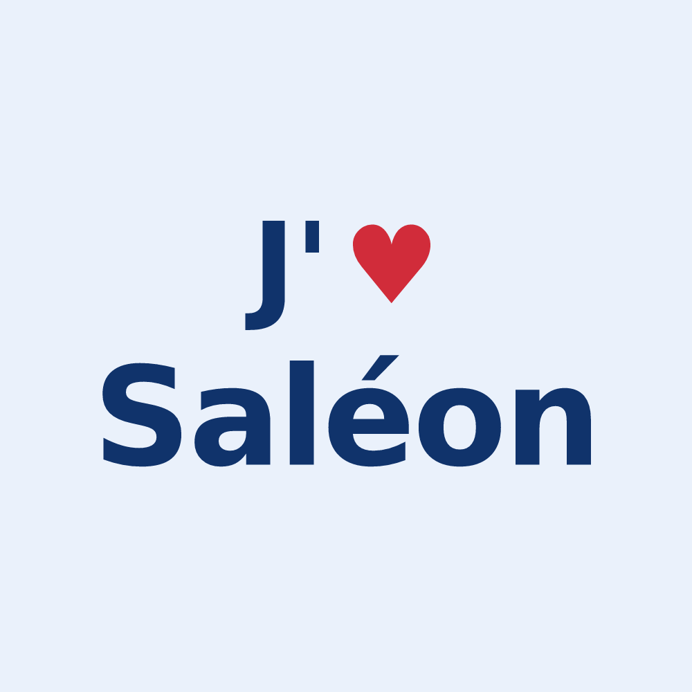 Sticker personnalisé Saléon — design J'aime Saléon