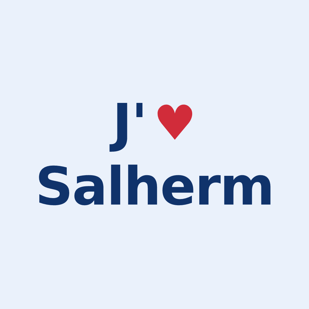 Sticker personnalisé Salherm — design J'aime Salherm