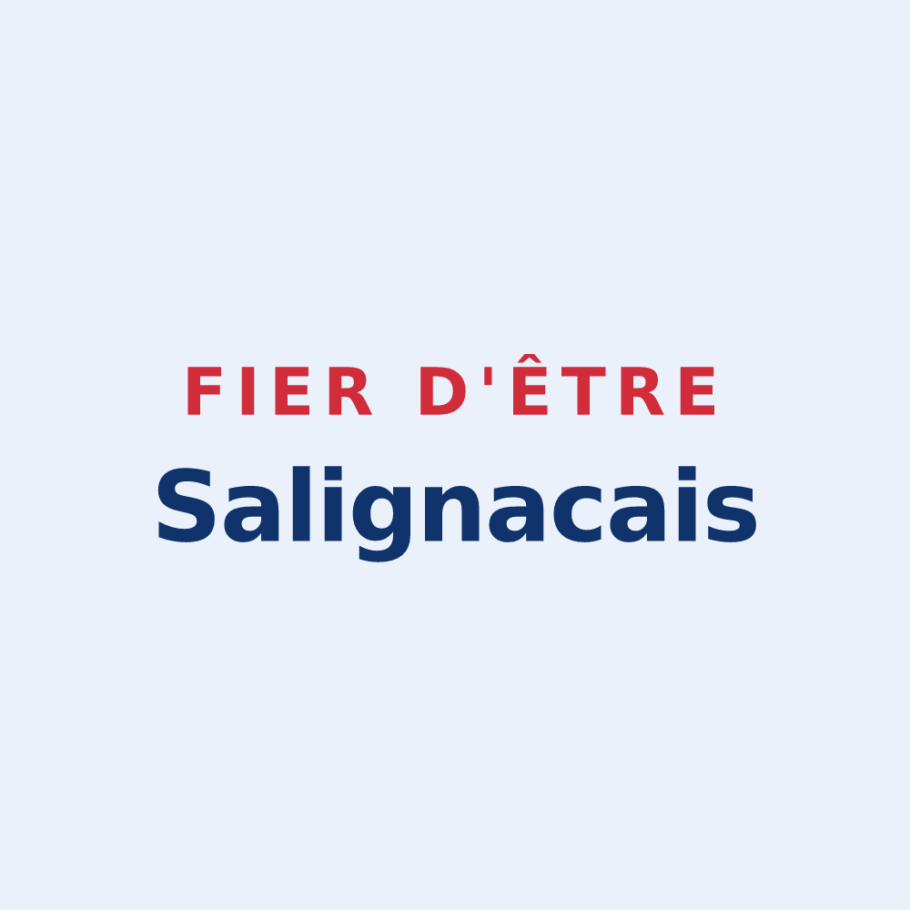Sticker « Fier d'être Salignacais » — design pour Salignac-de-Mirambeau