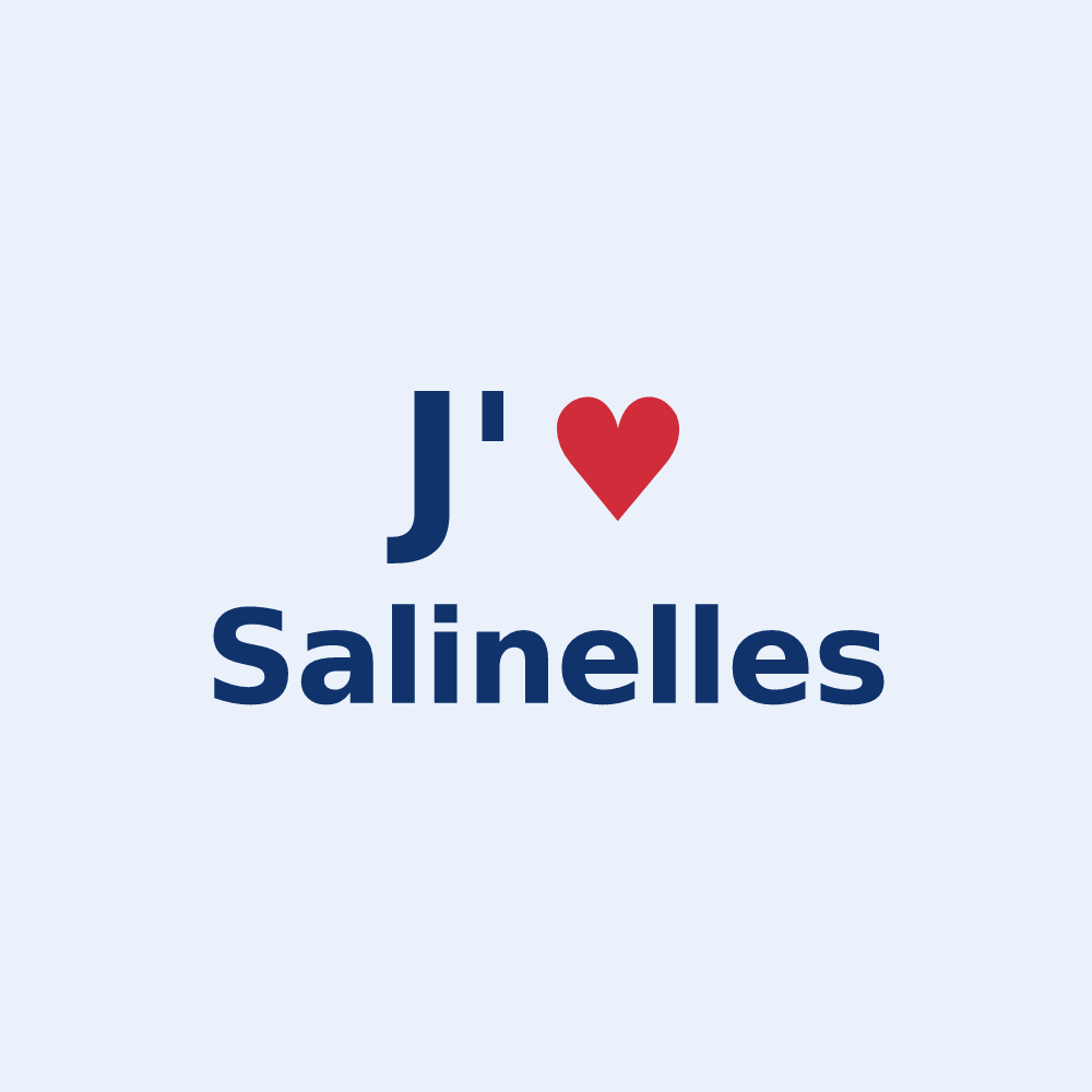 Sticker personnalisé Salinelles — design J'aime Salinelles