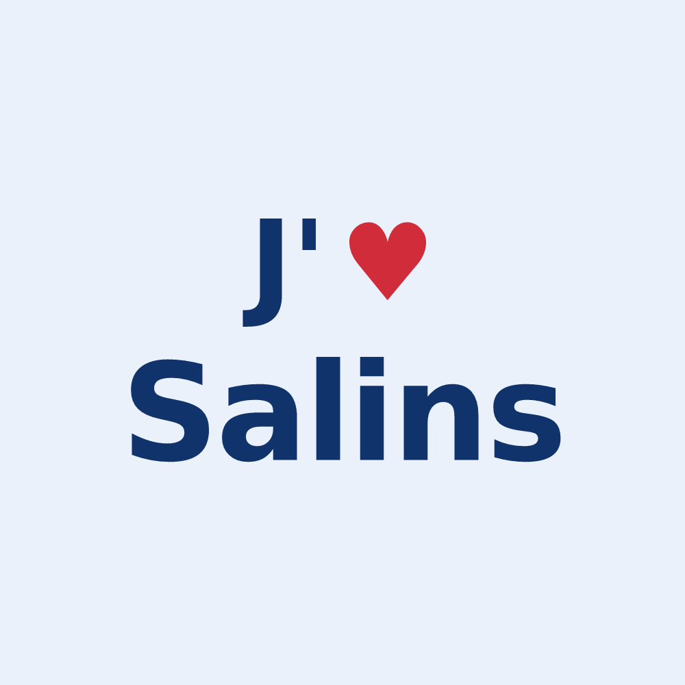 Sticker personnalisé Salins — design J'aime Salins