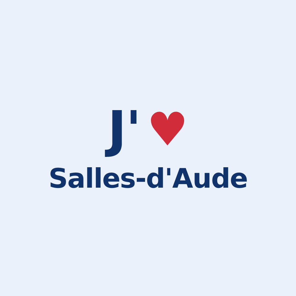 Sticker personnalisé Salles-d'Aude — design J'aime Salles-d'Aude