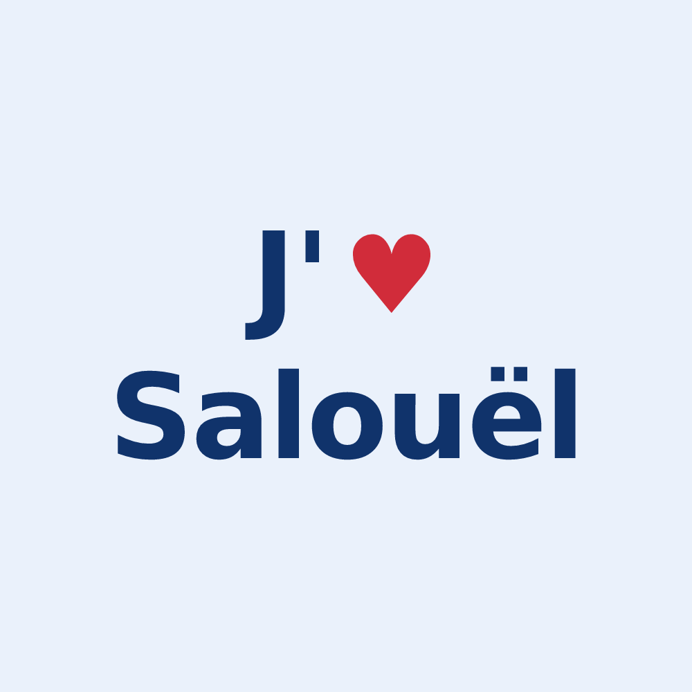 Sticker personnalisé Salouël — design J'aime Salouël