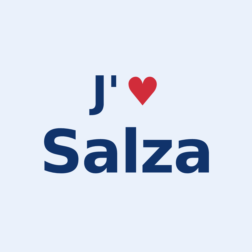 Sticker personnalisé Salza — design J'aime Salza