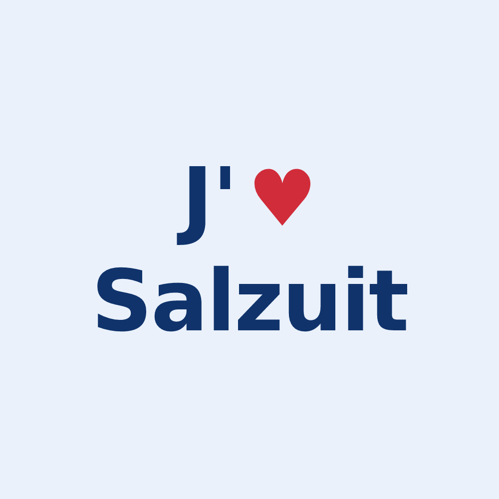 Sticker personnalisé Salzuit — design J'aime Salzuit