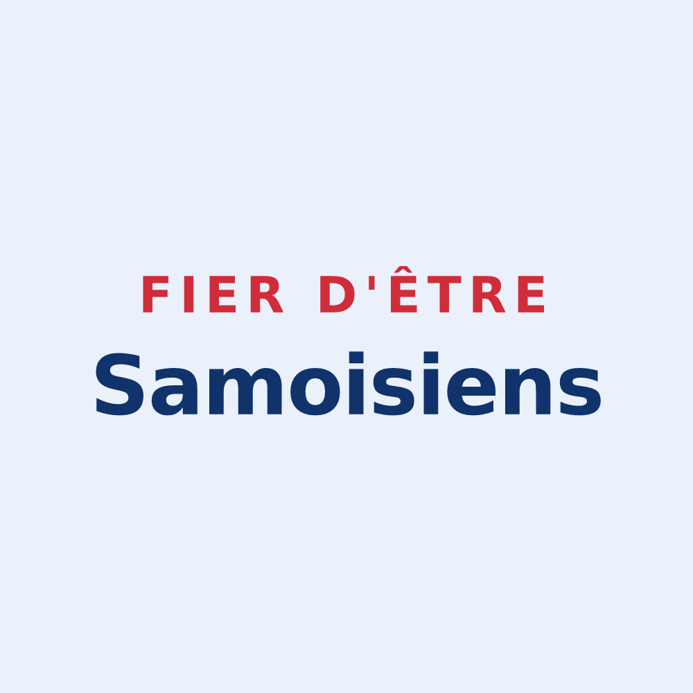 Sticker « Fier d'être Samoisiens » — design pour Samois-sur-Seine