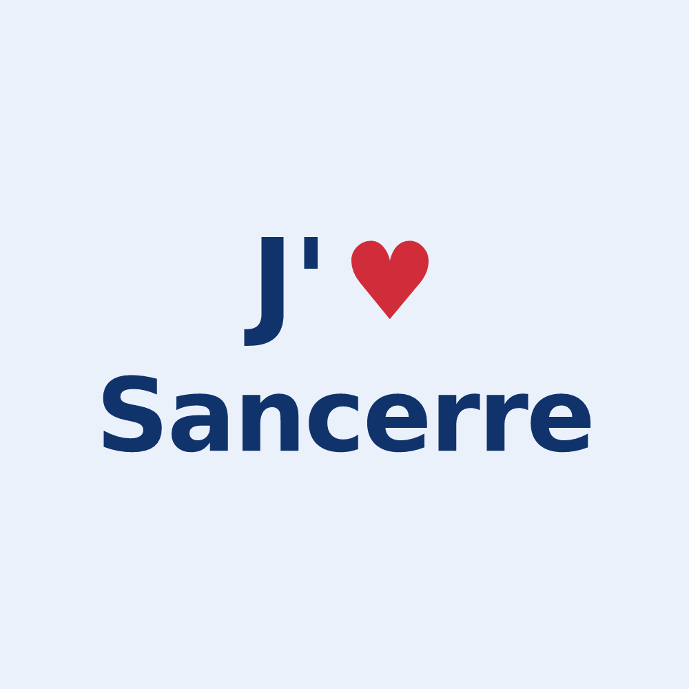 Sticker personnalisé Sancerre — design J'aime Sancerre