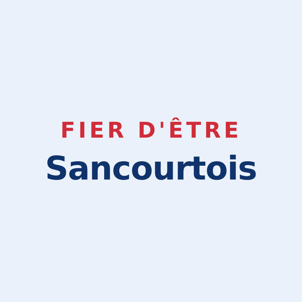 Sticker « Fier d'être Sancourtois » — design pour Sancourt