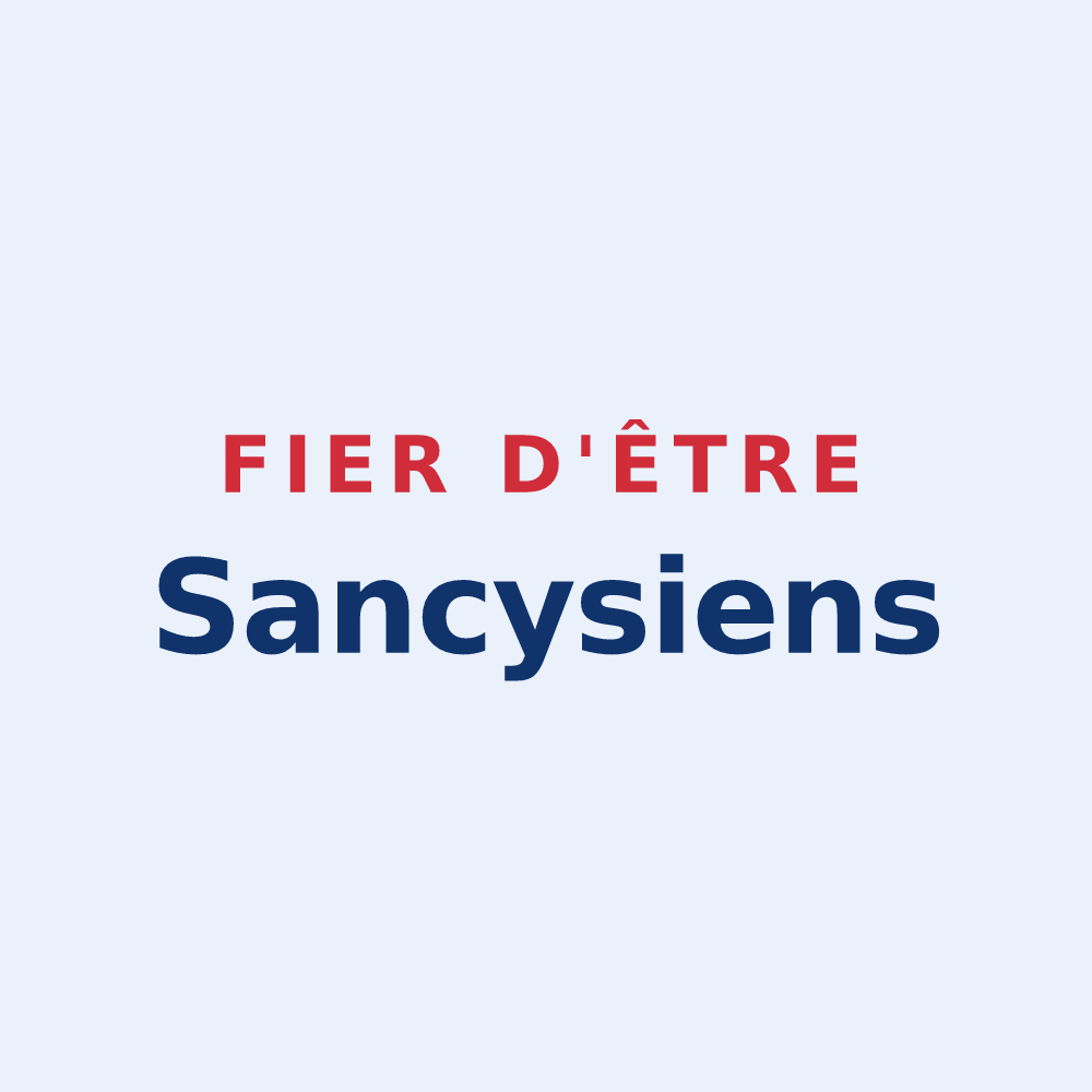 Sticker « Fier d'être Sancysiens » — design pour Sancy-les-Cheminots