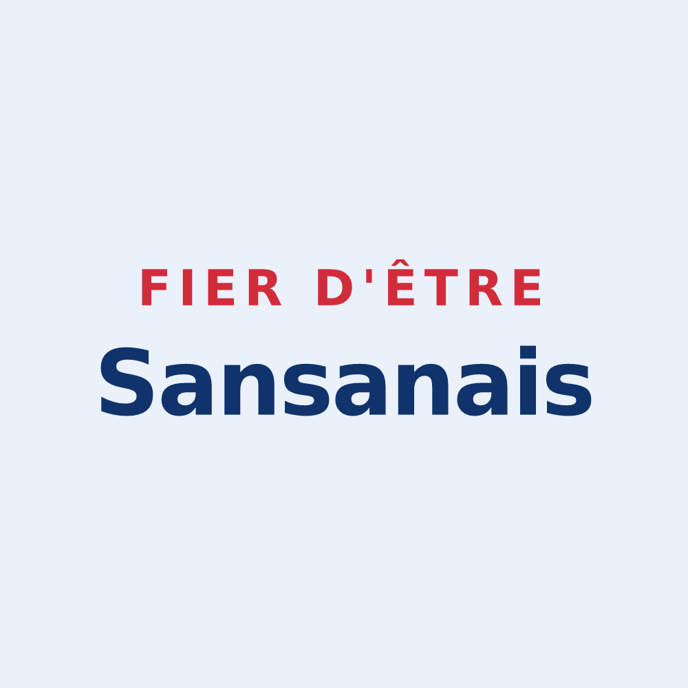 Sticker « Fier d'être Sansanais » — design pour Sansan