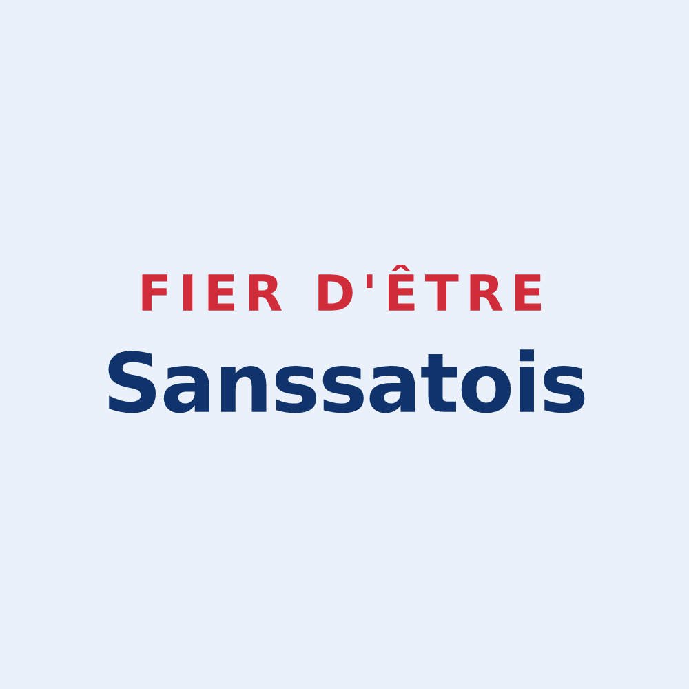 Sticker « Fier d'être Sanssatois » — design pour Sanssat